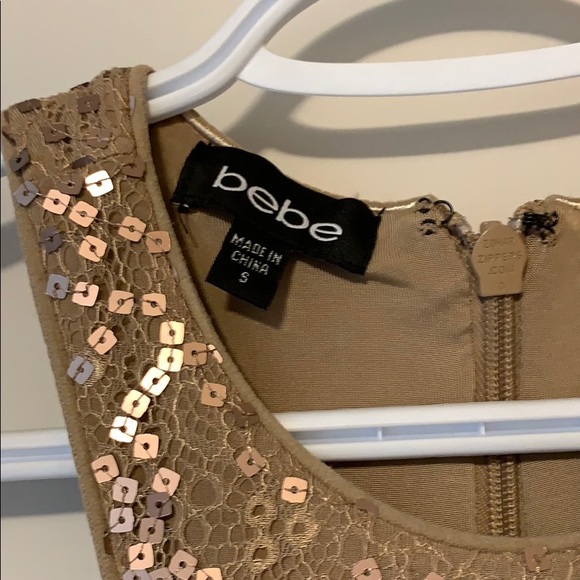 Bebe rose gold dress - Picture 3 of 4